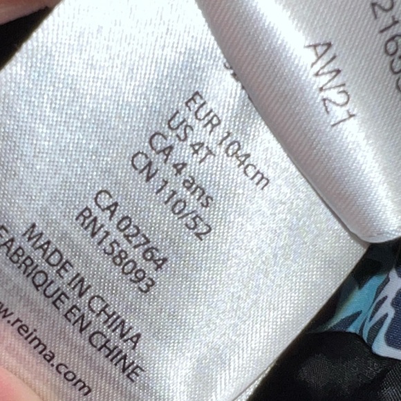 Reima Laanila Winter Ski Jacket Toddler Size 4T Blue Waterproof Snowboarding - Picture 4 of 5